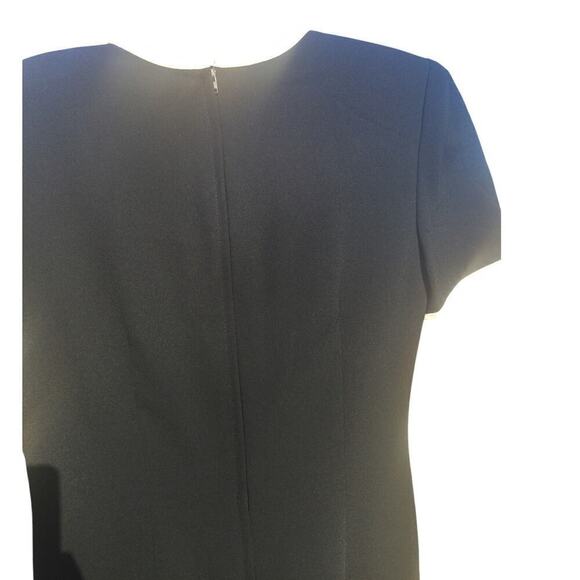 Vintage Talbots womens formal dress size 4 black white button classic Jackie o - Picture 12 of 14